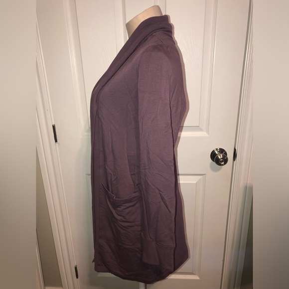 Soma Women's Deep Purple Cardigan Sweater - Picture 3 of 8